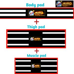 Thigh pad + Body pad + Muscle pad