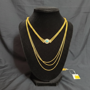 Flower Side Locket Chandrahara (L)