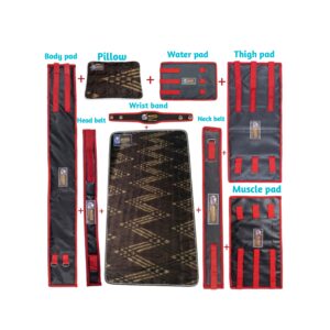 Mattress pad + Pillow + Head Belt + Neck Belt + Water pad + Body pad + Thigh pad + Muscle pad + Wrist Band