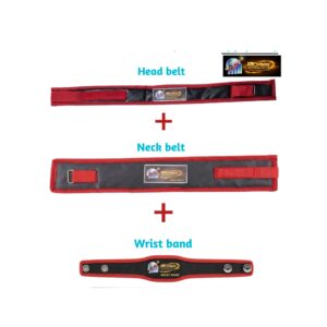 Head Belt + Neck Belt + Wrist Band