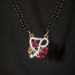 Triple Red Stone Chain (S)