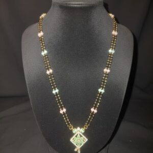 Multi Stone Black Beads (S)