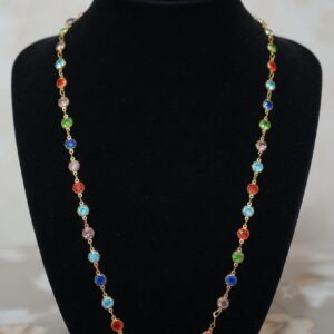Multi Colour Stone Chain (L)