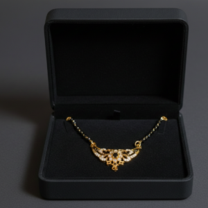 Stone Flower Black Beads (S)