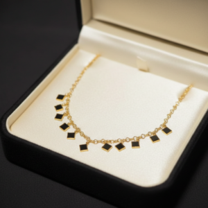 Multi Stone Black Beads Premium (S)