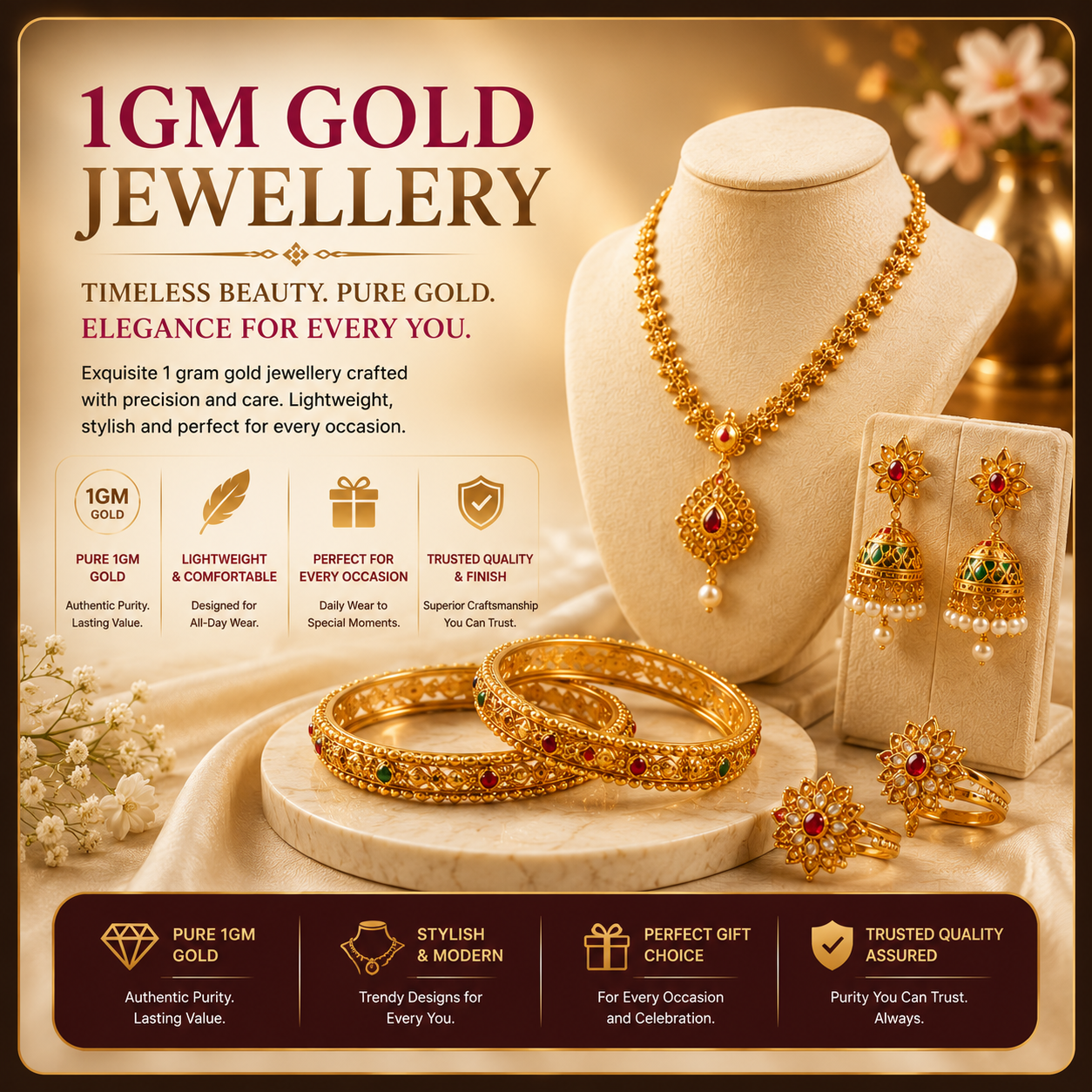 1gm Gold Jewellery
